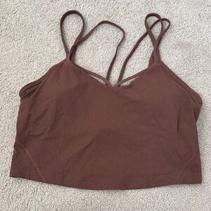 lululemon athletica align strappy ribbed tank in java